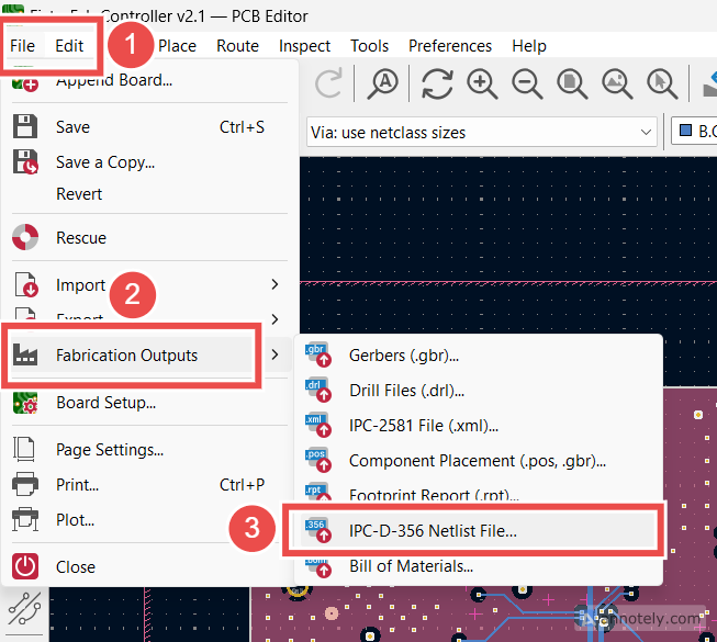 KiCad IPC-D-356 Export