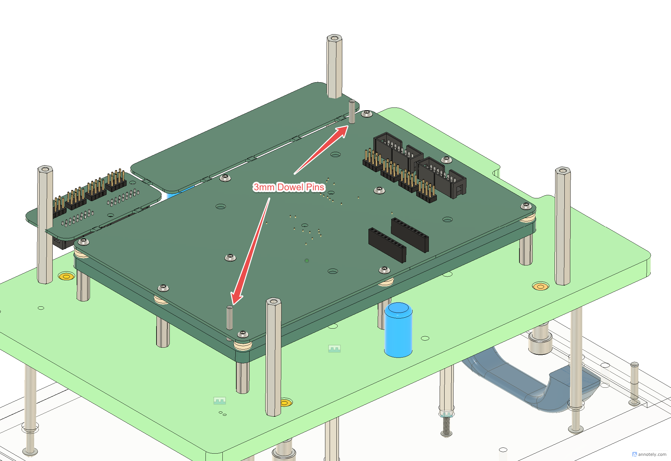 TPCB Alignment Dowels